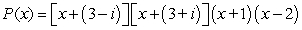<strong>Factor the polynomial as a product of linear factors. </strong> A) B) C) D)