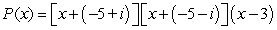 <strong>Factor the polynomial as a product of linear factors. </strong> A) B) C) D)
