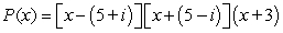 <strong>Factor the polynomial as a product of linear factors. </strong> A) B) C) D)