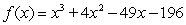 <strong>Determine whether the number -7 is a zero of . If it is, find the other real zeros.</strong> A) -7 is not a zero. B) -7 is a zero and the others are -4 and 7. C) -7 is a zero and the others are 4 and -7. D) -7 is a zero and there are no other real zeros.