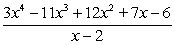 Divide the polynomials using long division.