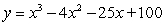 <strong>Find a polynomial of minimum degree with zeros 5, 4 and -5 (of multiplicity 2)</strong> A) B) C) D)