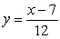<strong>The function , Is a one-to-one function. Find its inverse.</strong> A) B) y = 7 C) D)