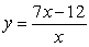 <strong>The function , Is a one-to-one function. Find its inverse.</strong> A) B) y = 7 C) D)