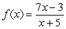 <strong>The function , Is a one-to-one function. Find its inverse.</strong> A) B) y = -5 C) D)
