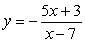 <strong>The function , Is a one-to-one function. Find its inverse.</strong> A) B) y = -5 C) D)