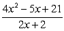 <strong>Given the functions And , find (f + g)(x)</strong> A) B) C) D)