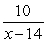 Given the equations f(x) = and g(x) = 10x - 6, find the domain of