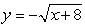 <strong>The graph of Is reflected about the x-axis and shifted to the left 8. Write the resulting function.</strong> A) B) C) D)