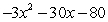 Transform the function f(x) = to the form f(x) = c(x - h)<sup>2</sup> + k, where c, h, and k are constants, by completing the square.