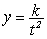 <strong>Write an equation that describes the variation. Use k as the constant of variation. Y varies inversely proportional to the square of t</strong> A) B) C) y = k t D) y = k t <sup>2</sup>