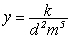 <strong>Write an equation that describes the variation. Use k as the constant of variation. Y varies directly with both d <sup>2</sup> and m <sup>5</sup></strong> A) y = k d m <sup>5</sup> B) y = k d <sup>2</sup> m <sup>5</sup> C) D)