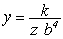 <strong>Write an equation that describes the variation. Use k as the constant of variation. Y varies inversely proportional to both z and b <sup>4</sup></strong> A) B) C) y = k z b <sup>4</sup> D)