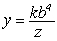 <strong>Write an equation that describes the variation. Use k as the constant of variation. Y varies inversely proportional to both z and b <sup>4</sup></strong> A) B) C) y = k z b <sup>4</sup> D)