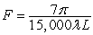 <strong>Write an equation that describes the variation. F varies inversely with both \lambda and L. F = When \lambda = 7 \mu m and L = 600 km.</strong> A) B) C) D)