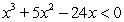 Solve the polynomial inequality and express the solution set in interval notation.