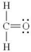 <strong>Which of the following is the best Lewis diagram for formaldehyde, CH<sub>2</sub>O?</strong> A) B) C) D) E)
