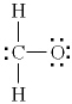<strong>Which of the following is the best Lewis diagram for formaldehyde, CH<sub>2</sub>O?</strong> A) B) C) D) E)