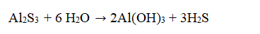 <strong> Aluminum sulfide reacts with water to form aluminum hydroxide and hydrogen sulfide by the following reaction If 25 g of aluminum sulfide is reacted with 25 g of water how many moles of hydrogen sulfide will be formed? </strong> A) 0.12 moles B) 0.50 moles C) 0.78 moles D) 2.0 moles E) 3.0 moles
