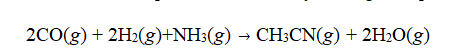 <strong>Acetonitrile, CH₃CN, can be synthesized from carbon monoxide, hydrogen, and ammonia in the presence of a catalyst at high temperatures by the following reaction If 20 g of carbon monoxide, 20 g of hydrogen, and 10 g of ammonia are reacted, which will be the limiting reagent?</strong> A) carbon monoxide B) hydrogen C) ammonia D) none of them E) there is no way to know