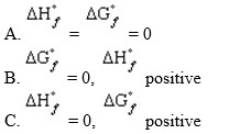 Allotropic forms of an element that do not represent an element in its standard state will have D) S°=0 E) None of the above