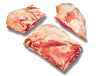 <strong>Identify the fabricated cuts of beef. Choose the correct name for this fabricated cut of meat. </strong> A) beef chuck, boneless, separated into blade, clod, and arm B) beef shank, cross cuts C) beef knuckle, untrimmed D) beef boneless strip loin E) beef short loin