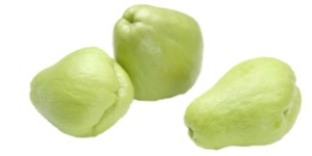 <strong>Identify the vegetable shown in the picture. </strong> A) Artichoke B) Salsify C) Chayote D) Celery root