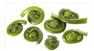 <strong>Identify the vegetable shown in the picture. </strong> A) Artichokes B) Bok choy C) Collard greens D) Fiddlehead ferns