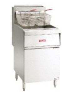 <strong>Identify the piece of equipment shown in each picture. - </strong> A) Deep fryer B) Heavy-duty broiler C) Salamander D) Gas grill