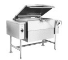 <strong>Identify the piece of equipment shown in each picture. - </strong> A) Tilting skillet B) Small tilt (trunnion) kettle C) Large floor-model steam kettle D) Pressure steamer E) Convection steamer