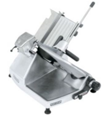 <strong>Identify the piece of equipment shown in each picture. - </strong> A) Slicer B) Rotation chopper C) Small table-model mixer D) Grinder attachment