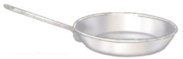 <strong>Identify the piece of equipment shown in each picture. - </strong> A) Saucepan B) Straight-sided sauté pan C) Slope-sided sauté pan D) Saucepot
