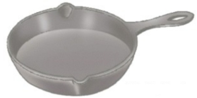 <strong>Identify the piece of equipment shown in each picture. - </strong> A) Straight-sided sauté pan B) Saucepan C) Slope-sided sauté pan D) Cast-iron skillet