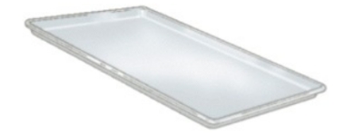 <strong>Identify the piece of equipment shown in each picture. - </strong> A) Hotel pan B) Sheet pan C) Perforated pan D) Roasting pan