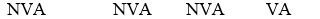 <strong>The time spent in an organization can be classified in one of four ways. Which types of time are generally classified as value-added (VA) and which are generally classified as non-value-added (NVA)? </strong> A) B) C) D) E)