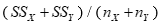 <strong>The variance estimate made by pooling data from two samples is calculated by</strong> A) B) C) D)