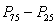 <strong>Q is equal to</strong> A) ( )/2 B) ( )/ C) ( )/2 D) the median
