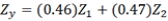 <strong>A standardized regression equation is stated as . Which of these conclusions is consistent with this formula?</strong> A) Z is caused by both X and Y. B) There is a direct relationship between X and Y after controlling for the effects of Z. C) The independent variables have strong, nearly equal relationships with the dependent variable. D) This is a spurious relationship.