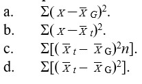 In a repeated measures ANOVA, the formula for calculating SS<sub>Total</sub> is: