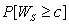Using Appendix B, Table 7, find: C) The point c such that is close to 0.03 when n<sub>A</sub> = 8, n<sub>B</sub> = 9.