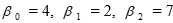 <strong>Consider the multiple linear regression model where , and the normal random variable e has standard deviation 6. What is the mean of the response Y when x<sub>1</sub> = 1 and x<sub>2</sub> = 4?</strong> A) 34 B) 19 C) 40 D) 25