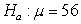 Identify the error in the following hypotheses: versus .