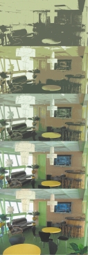 <strong> -Referring to the accompanying figure, the very top photo shows the image in ____ colors.</strong> A) 0 B) 1 C) 2 D) 3