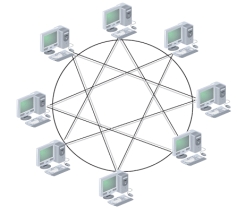   -The accompanying figure illustrates a ____ network.