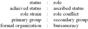 Pick XXX pairs of words from the following list. Define the terms in each pair. Provide an example with each definition. (In your answer, make sure to indicate which terms you are defining!) Definitions
