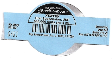 Insert the correct response. Round to the nearest hundredth if the dose is less than 1 mL. Round to the nearest tenth if the dose is greater than 1 mL. -The physician has ordered nystatin 1,000,000 units swish and swallow every 6 hours for a patient with candidiasis. The nystatin is available in 100,000 units per 1-mL concentration. How many milliliters would the nurse administer with each dose? __________