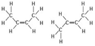 <strong>Use the following figure to answer the question.   The two molecules shown in the figure are best described as ________.</strong> A) enantiomers B) radioactive isotopes C) structural isomers D) cis-trans isomers <div style=padding-top: 35px> 