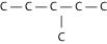 <strong>Which of the following illustrations is not a structural isomer of an organic compound with the molecular formula C₆H₁₄? For clarity, only the carbon skeletons are shown; hydrogen atoms that would be attached to the carbons have been omitted.</strong> A)   B)   C)   D)   <div style=padding-top: 35px> 
