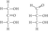 <strong>Choose the term that correctly describes the relationship between these two sugar molecules:  </strong> A) structural isomers B) cis-trans isomers C) enantiomers D) isotopes <div style=padding-top: 35px> 