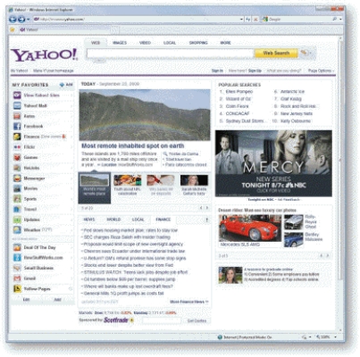-In the accompanying figure, the site has a control to customize the page layout by moving the news block to the top.